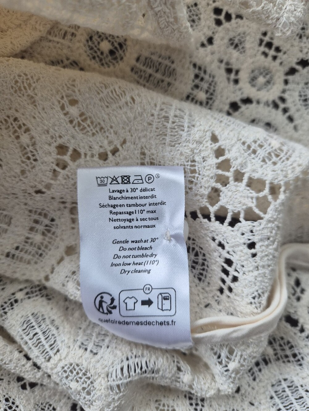 *NWT* [Sezane] Emma Blouse In Ecru, Size 38/6 - Picture 6 of 10